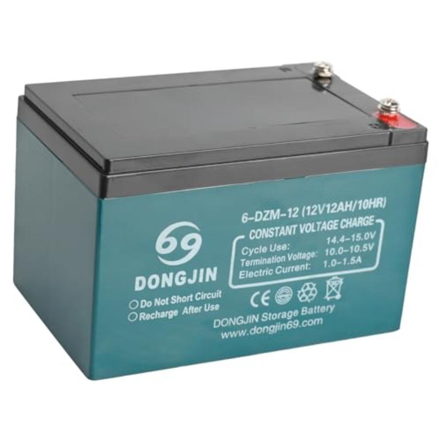 2pcs 6DZM12 6DZM12 12V 12Ah Motorcycle Rechargeable Sealed Lead Acid Battery for 24V Scooter Electric Bike Go Kart ATV UTV Golf