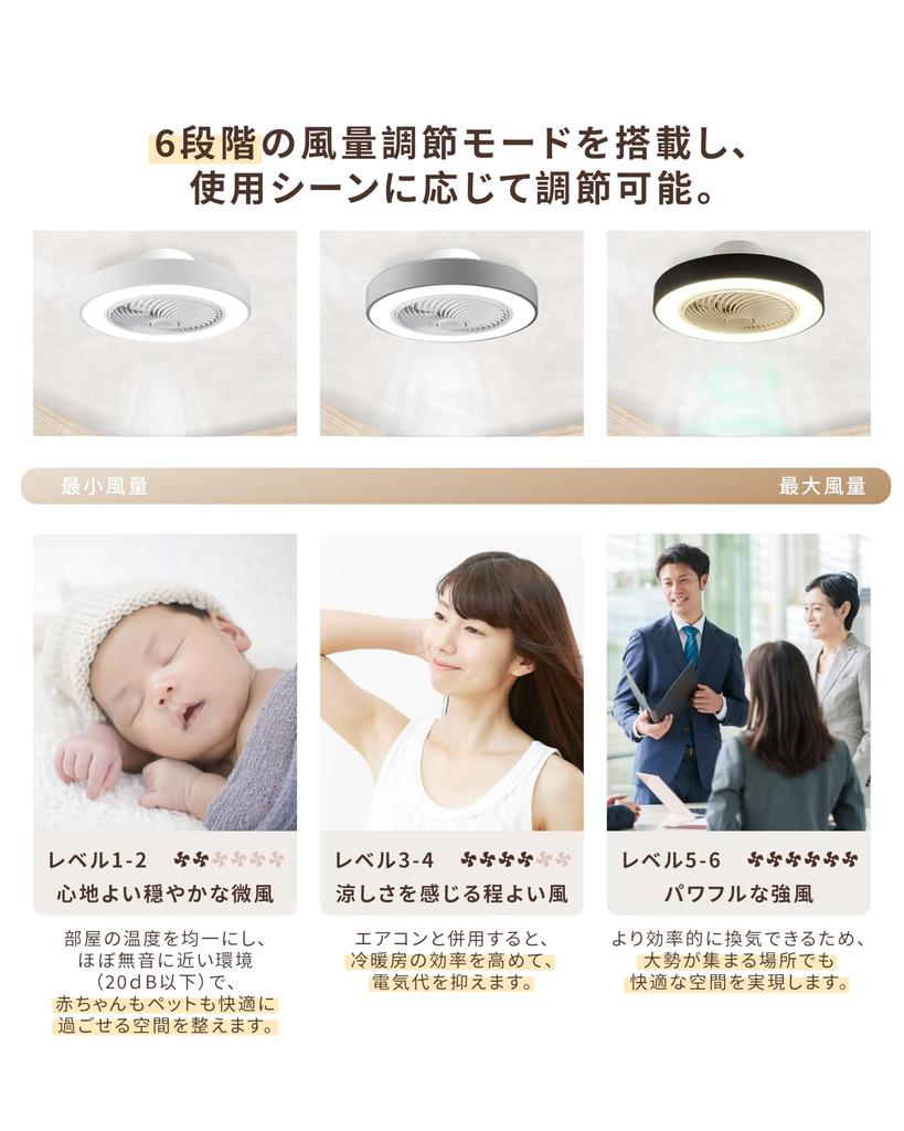 XINGMU LED stropní ventilátor se světlem, 360stupňové otočení, úspora energie, vhodný pro chlazení a vytápění místností, průměr 50 cm, 3900 lm, stmívatelný, barva