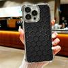 Carbon Fiber Cool Pattern Plating Phone Case For Iphone 16 17 Pro Max Air 16E 14 15 Plus 12 13 Mini Anti-Fall Airabag Cover