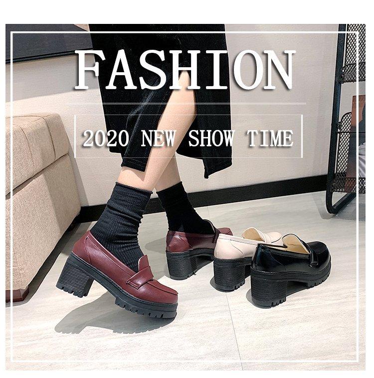 Thick-soled Mary Jane small leather shoes women's 2025 spring new college style thick heel round head retro Japanese uniform jk shoes