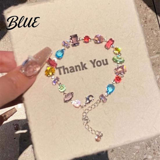 Health Luck Necklace Women Bracelet Multi Shape Colorful Candy Color