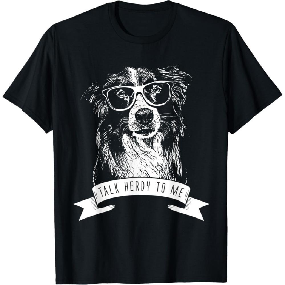 

Border Collie Funny Talk Herdy To Me T-Shirt T-Shirt XXXXXL чорний
