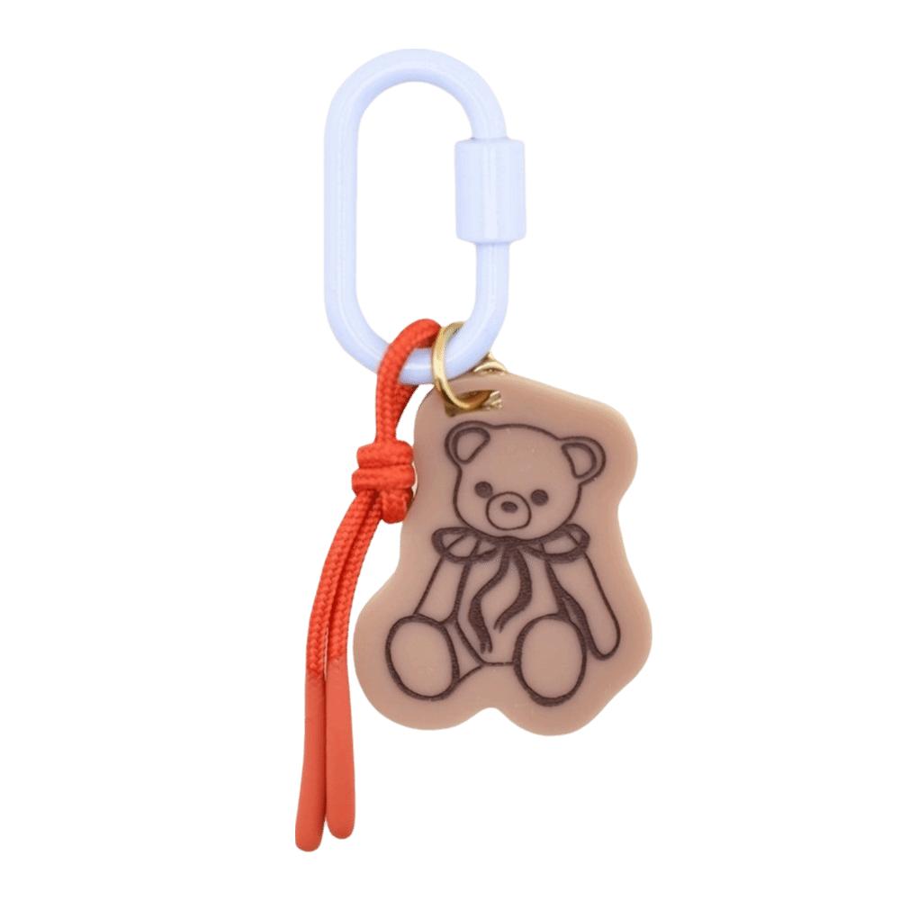 

Acrylic Rope Woven Pendant Cute Bag Chain Charms Anti-loss Accessories Floral Keyring Student Bear