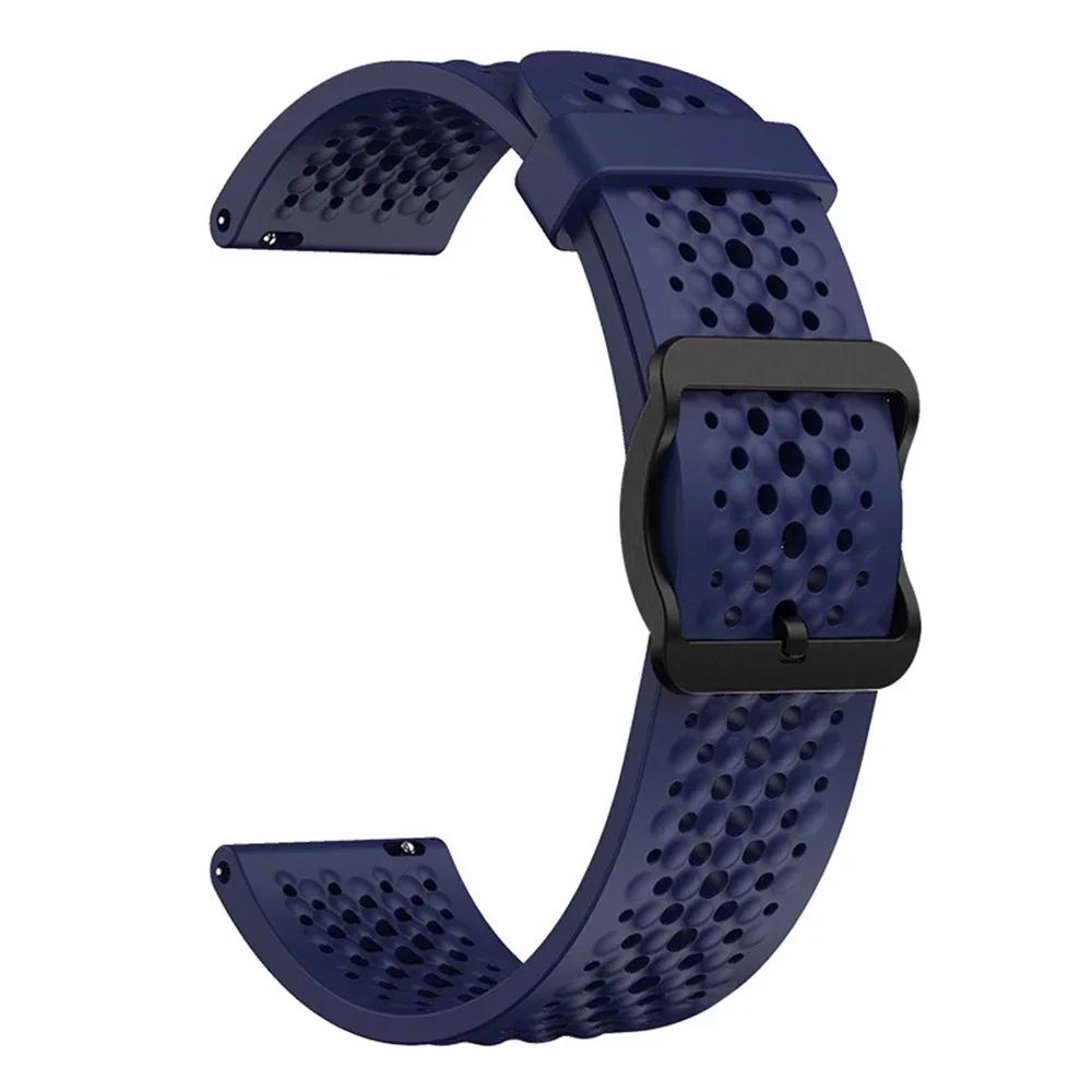 22mm Silicone Band For Amazfit BALANCE 2/Bip 6 5 Strap For Amazfit GTR 4 3 Pro 2 2e/Stratos 3 2 2S/CHEETAH Breathable Watchband