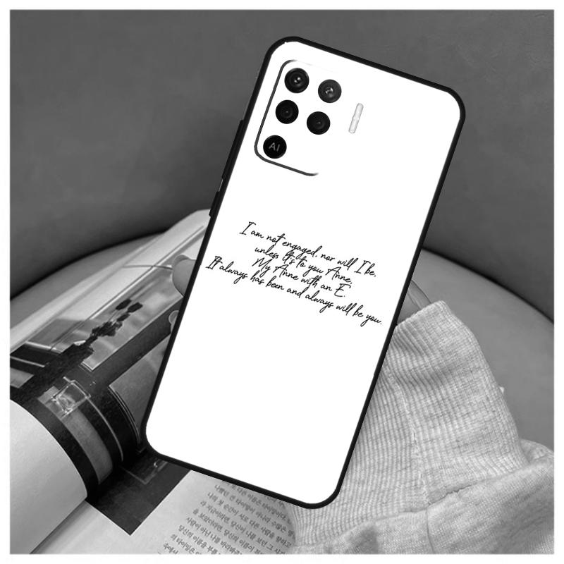 Anne with an E Case For Oppo A16 A76 A96 A60 A98 A58 A78 A18 A38 A80 A40 A77 A57 A17 A74 A54 A94 A15 A5 Pro