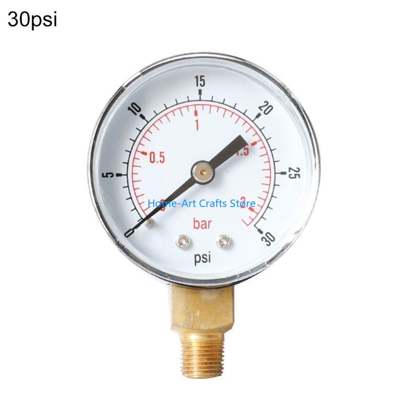Y3NA Y50 Pressure Gauge 52mm 1/4 BSPT Vertical 15,30,60,100,150,300 PSI Durable