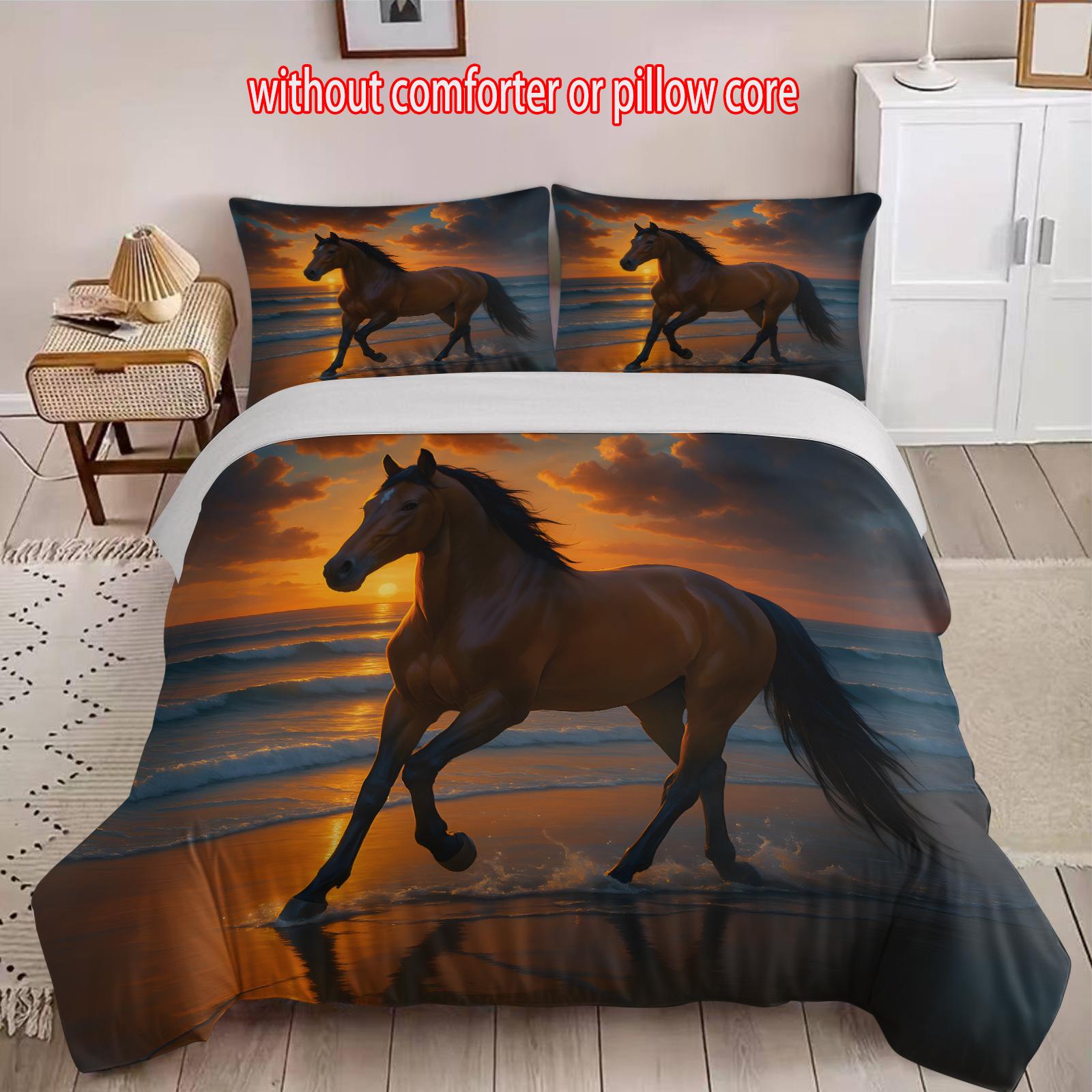 

Three-Piece 3D Digital Printing Quilt Kit Home Textile cover 90 * 200 + and 50 * 75 * 1