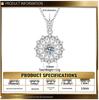 S925 Sterling Silver Snowflake Star Necklace - Festive, Trendy, and Versatile for Everyday Wear
