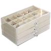 Three-Layer Acrylic Jewelry Box with Anti-Oxidation and Large Capacity Storage for Rings