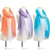Linen Gradient Stole 45x180cm Sunset Orange Gift Box Included [Pashmina Collection] 100%