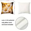 1 Pieces Golden Daisy Floral Throw Pillow Covers Pattern Cushion Cover Suitable For Sofa Bedroom Car Pillow Cover