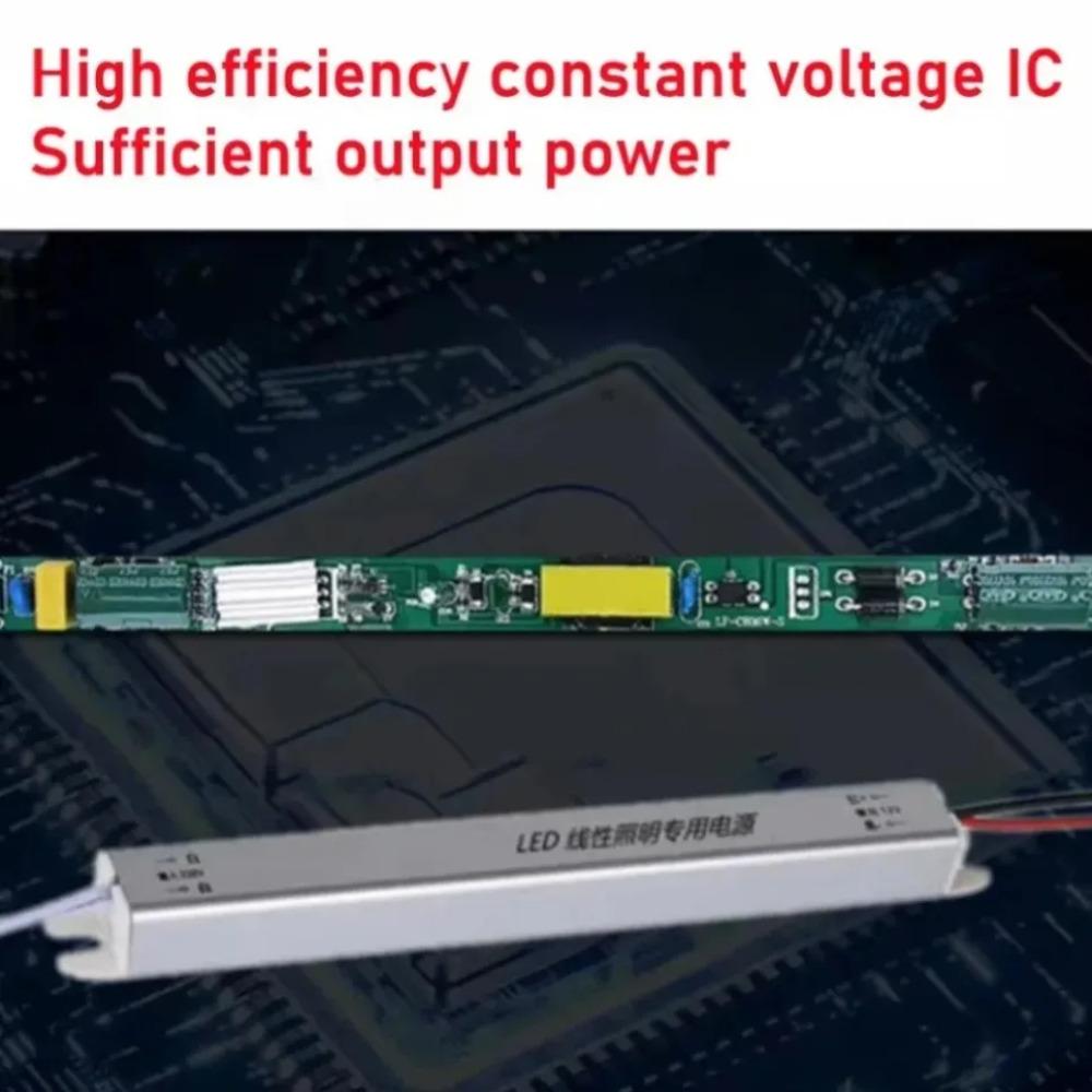 12V/24V Ultratynn Switching Power LED Driver Strømforsyning AC 220V Belysningstransformator for LED-stripe 24W 36W 48W 60W 72W 100W