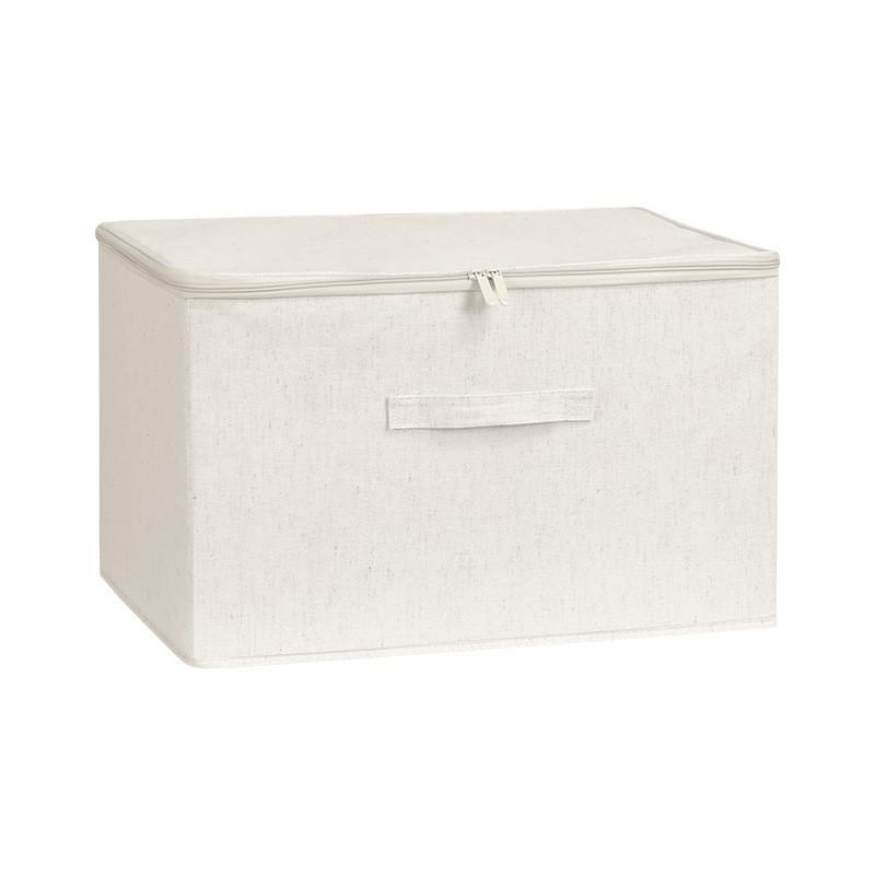 Cotton Linen Foldable Storage Bin With Waterproof Fabric For Bedroom Organization