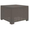 1 Seater Garden Sofa Rattan Look PP Light Gray