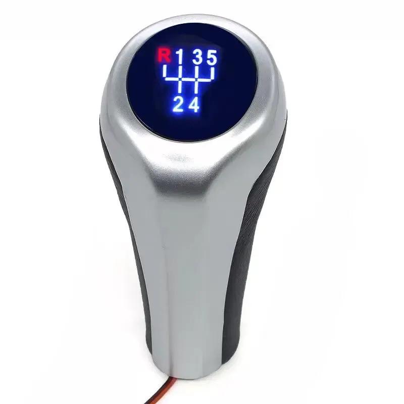 5/6 Speed Gear Shift Knob Manual Transmission Shift Stick Knob with LED Backlit for BMW E46 E90 E91 E92 X1 X3 X5