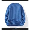Men S Casual Solid Crew Neck Long Sleeve Pullover Knit Sweater