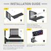 Vertical GPU Bracket Holder with 15cm PCI-E 4.0 X16 Riser Cable GPU Mount Graphic Card Bracket 90 Degree Right Angle