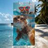 Cat Swimming Ring Towel Quick Drying Beach Towels Are Suitable For Swimming Pools Camping Yoga And The Gym