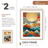 Abstract Modern Art Wall Painting with Frame for Living Room Bedroom Hall Office Framed Painting for Wall Decoration - Wall Decor for Home Set of 4