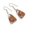 Gema de Caballo Salvaje Natural Joyería de Plata de Ley 925 Pendiente 1.62" AE-12163