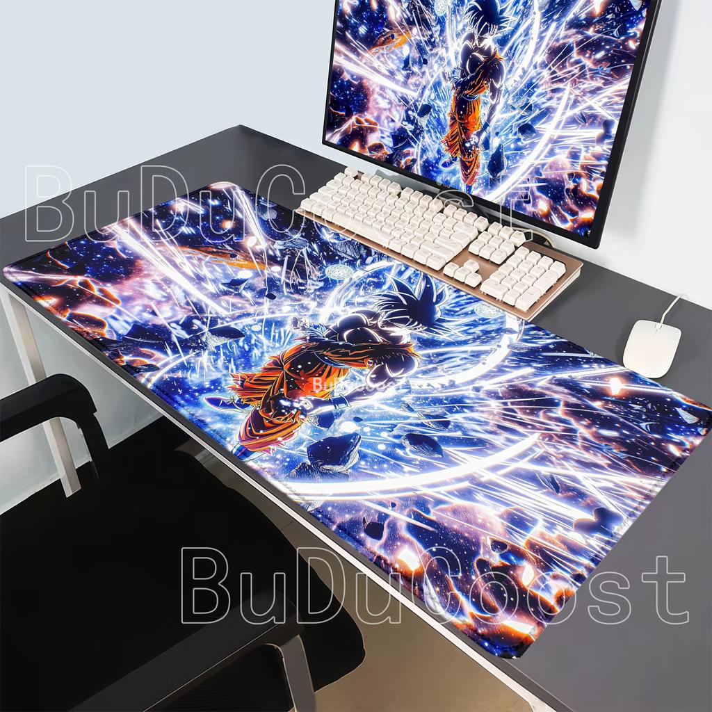 HD-Druck Dragon Ball Son Goku Mauspads Computer Esports Schreibtischmatte Tastatur Gaming Büro Zubehör Rutschfeste Basis XXL Mauspads
