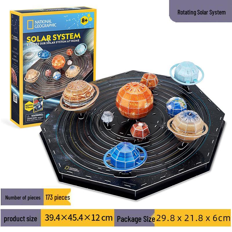 

Трансграничный вращающийся пазл Солнечной системы 3D для образовательного и научного обучения