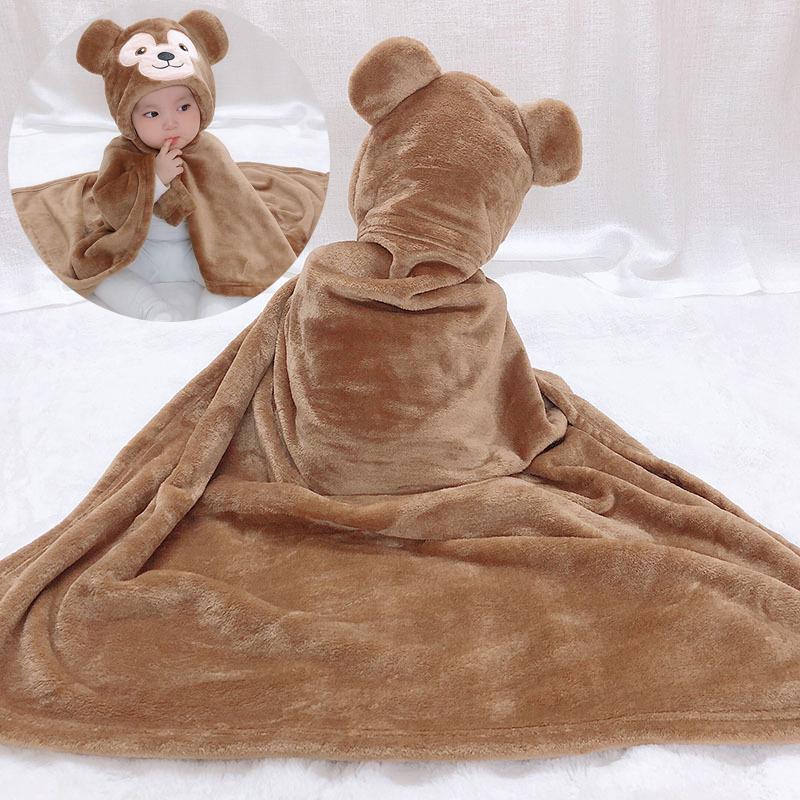 Schöne Baby Mädchen Cartoon Kapuzen Bademantel Kind Kleinkind Bade Handtuch Robe