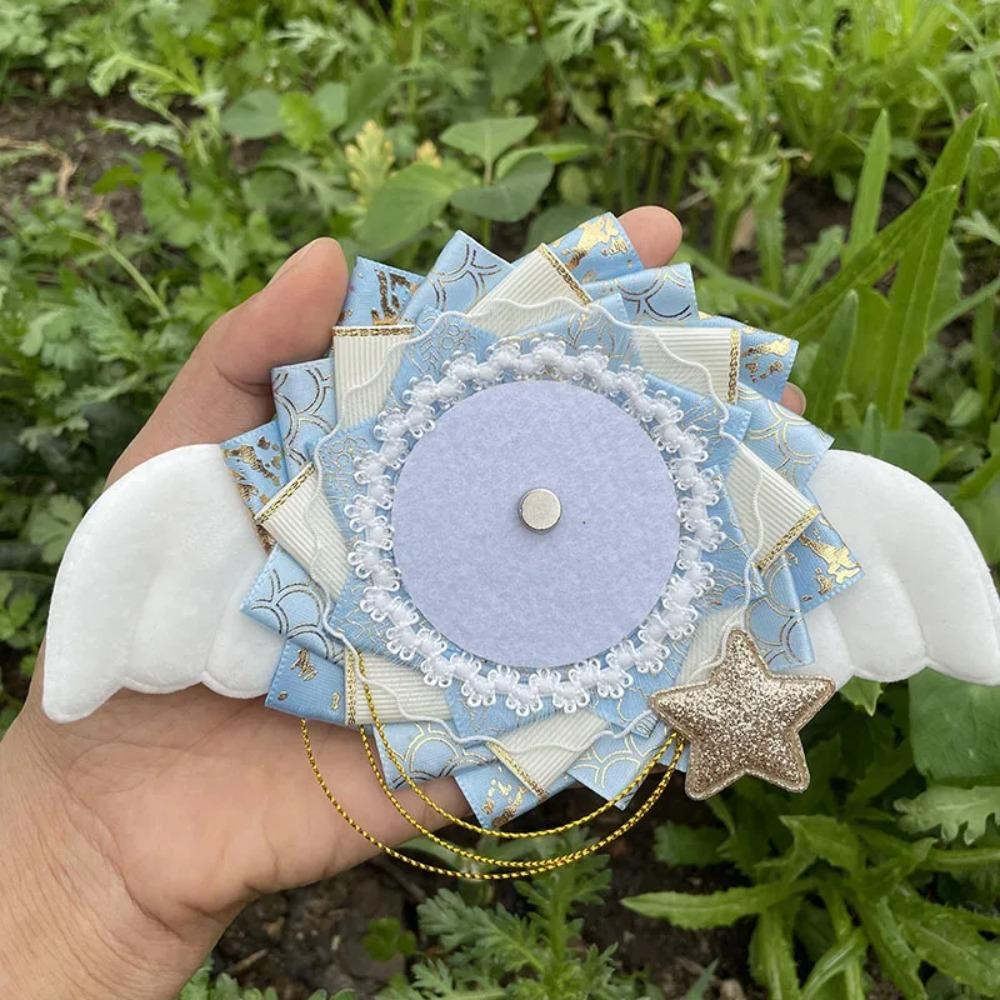 Wings Brooch Holder Itabag Decor Flower Colorful Badges Pins Tray Bag Accessories