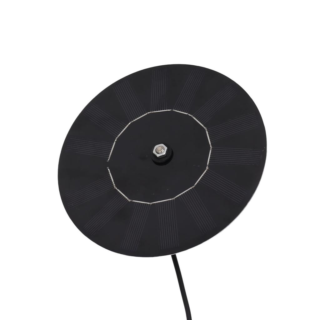 Solar Panel 10W 5V Efficient Conversion Waterproof Round Shape for Outdoor Security Camera LED Light