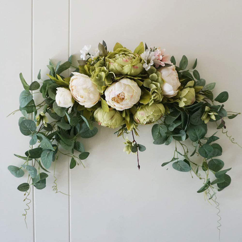 Simulation Wreath Welcome Flower Row Lintel Water Sign Corner Flower Artificial Flower Wedding Decoration