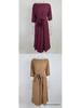 Spring Women's Elegant One-Shoulder Dress with Cinched Waist