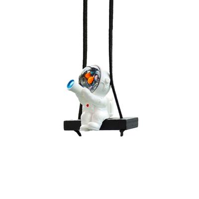 Κούνια αυτοκινήτου Astronaut Κρεμαστό Διακόσμηση Resin Craft Auto Rearview Mirror Cartoon Spaceman κρεμαστό στολίδι Εσωτερικά αξεσουάρ