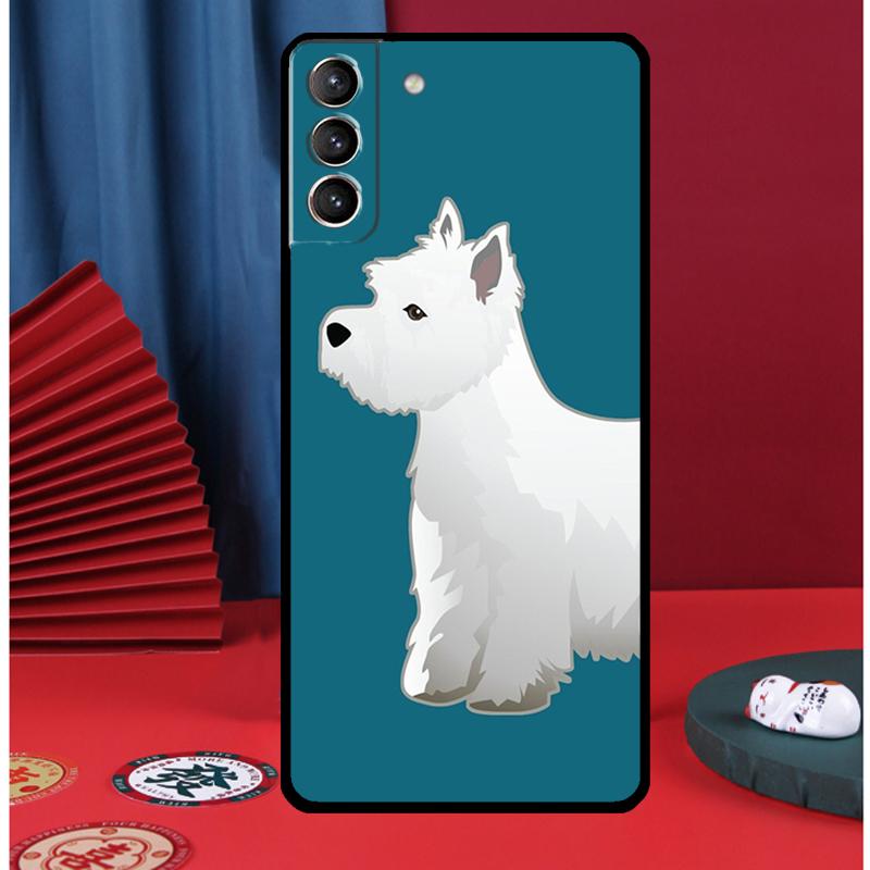 

Westie Scottie Scottish Terrier Phone Case For Samsung Galaxy S25 S24 Ultra S9 S10 S20 S21 S22 S23 Plus S24 FE Back Cover Galaxy S23Ultra