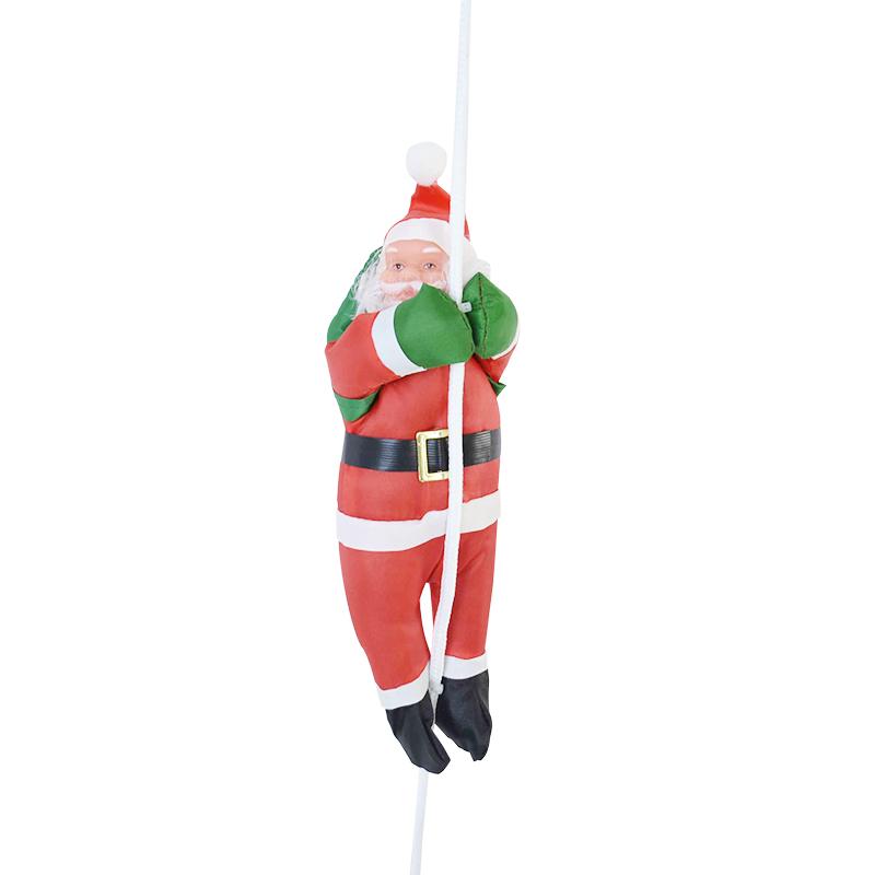 Christmas Ornaments Gift Climbing Ladder Santa Claus Christmas Tree Wall Hanging Pendants Climbing Rope Doll New Year Kids Toy