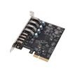 PCIe To USB 3.2 Gen 2 Card 8 Ports 4xType C 4xType A 10Gbps Bandwidth PCIe Expansion Card Support for Windows System