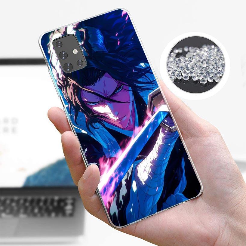 Bleach Kuchiki Byakuya Phone Case For Samsung Galaxy A12 A52S A42 A32 A22 A51 A50 Note 20 Ultra 10 S10 Plus A71 A70 A31 A30 A10S