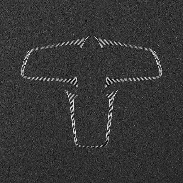 Set aus weichen Aufklebern im Carbonfaser-Muster zur Dekoration des Porsche-Lenkrads