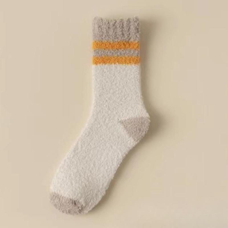 Male Winter Thick Hair Circle Trend Warm Leisure Floor Sleep Tube Socks