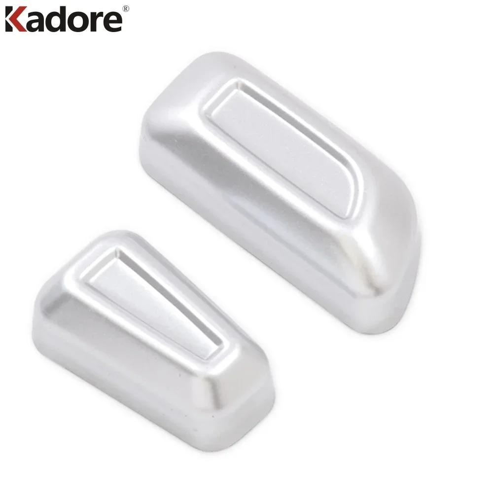 Car Seat Adjustment Switch Button Cover Trim For Mitsubishi Eclipse Cross 2017 2018 Carbon Fiber Interior Accessories