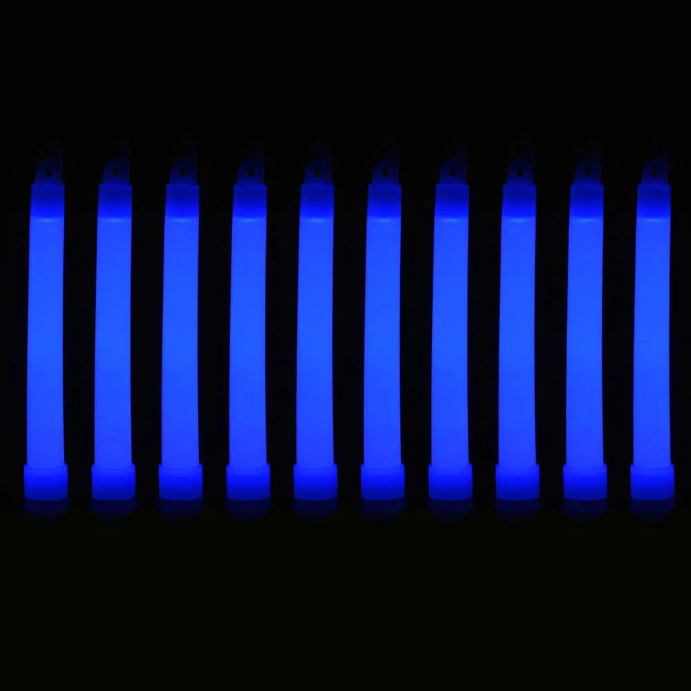 30pcs Glow Light Sticks Waterproof Military Concert Party Light Stick with Hook Camping Hiking Walking Festival Supplies
