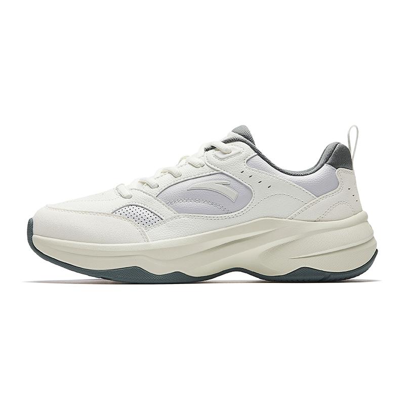 

New Anta ACE 2.0 Lightweight Height Increasing Low Top Casual Shoes Women s White Gray 922538802-2 39
