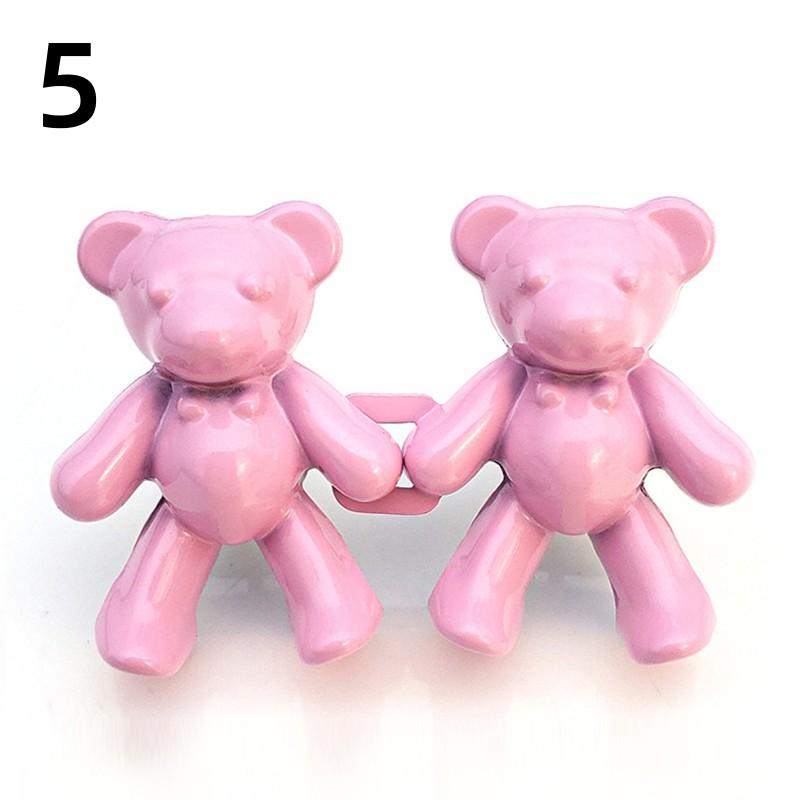 Reusable Metal Buttons Bear Flower Snap Fastener Pants Pin Retractable Button Sewing-on Buckles Jeans Perfect Fit Reduce Waist