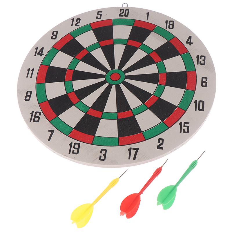 1Set  Dart Board & Darts Game Set Perfect For  Cave Game Room Kids Decoration