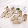 Sandals Women's Spring and Summer New High Heels Summer Fashion Outer Wear Women's Shoes Student Non-slip Single Shoes