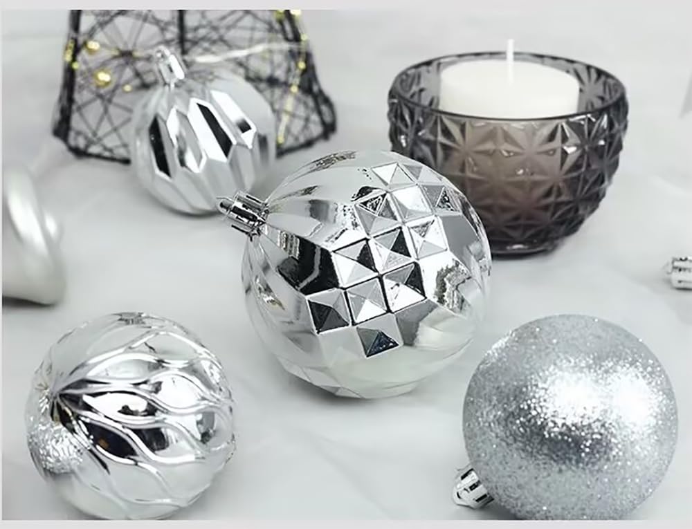 Gorgeous Christmas Ornament Ball Nordic for Christmas Tree Stylish and Gorgeous Decor for and Adding a New Atmosphere 45-Piece Set, Style,