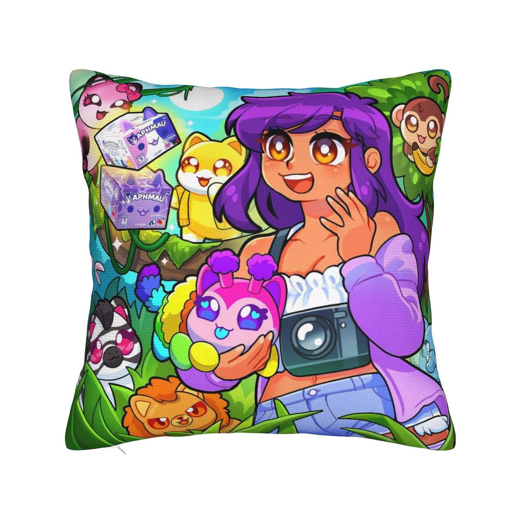 Aphmau Magical World Art Pillow Cover Kawaii Pillow Case For Sofa Home Decor Print Cushion Cover Birthday Gift