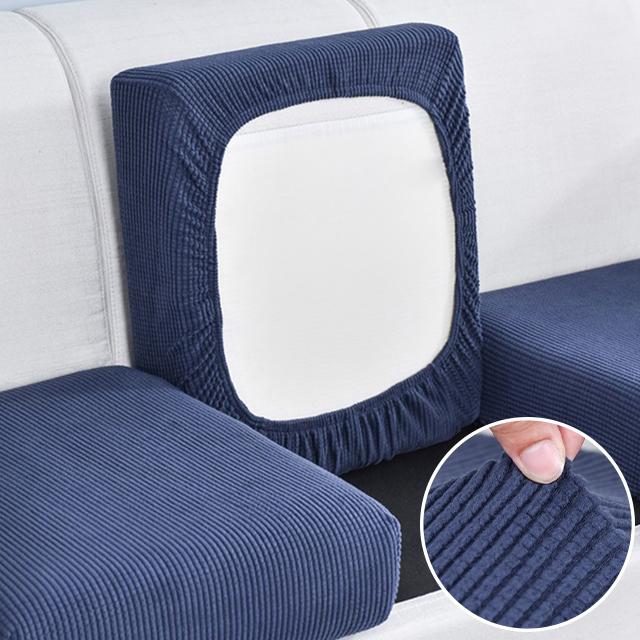 Jacquard Sofa Cushion Cover For Living Room Washable Removable Polar Fleece Elastic Sofa Cover L Shape Corner Armchair Slipcover