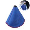 MUGE Shift Knob Cover Shift Knob Boot Cover Canvas Universal Stitching Collar (Blue)
