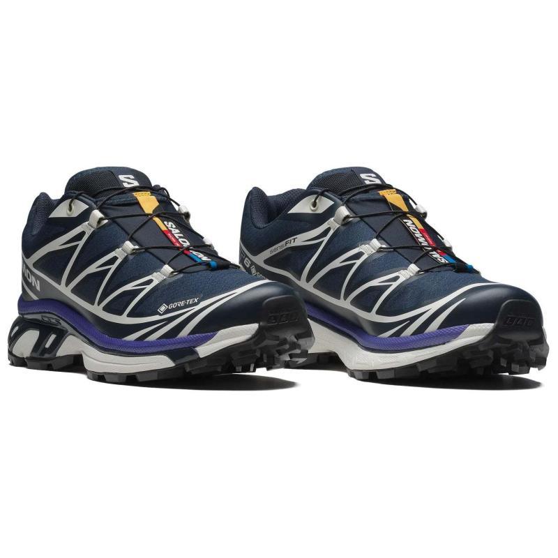 SALOMON XT 6 Antypoślizgowe, Odporne na ścieranie, Wodoodporne Niskie Buty do Biegania Męskie Ciemnoniebieskie Trampki 477325