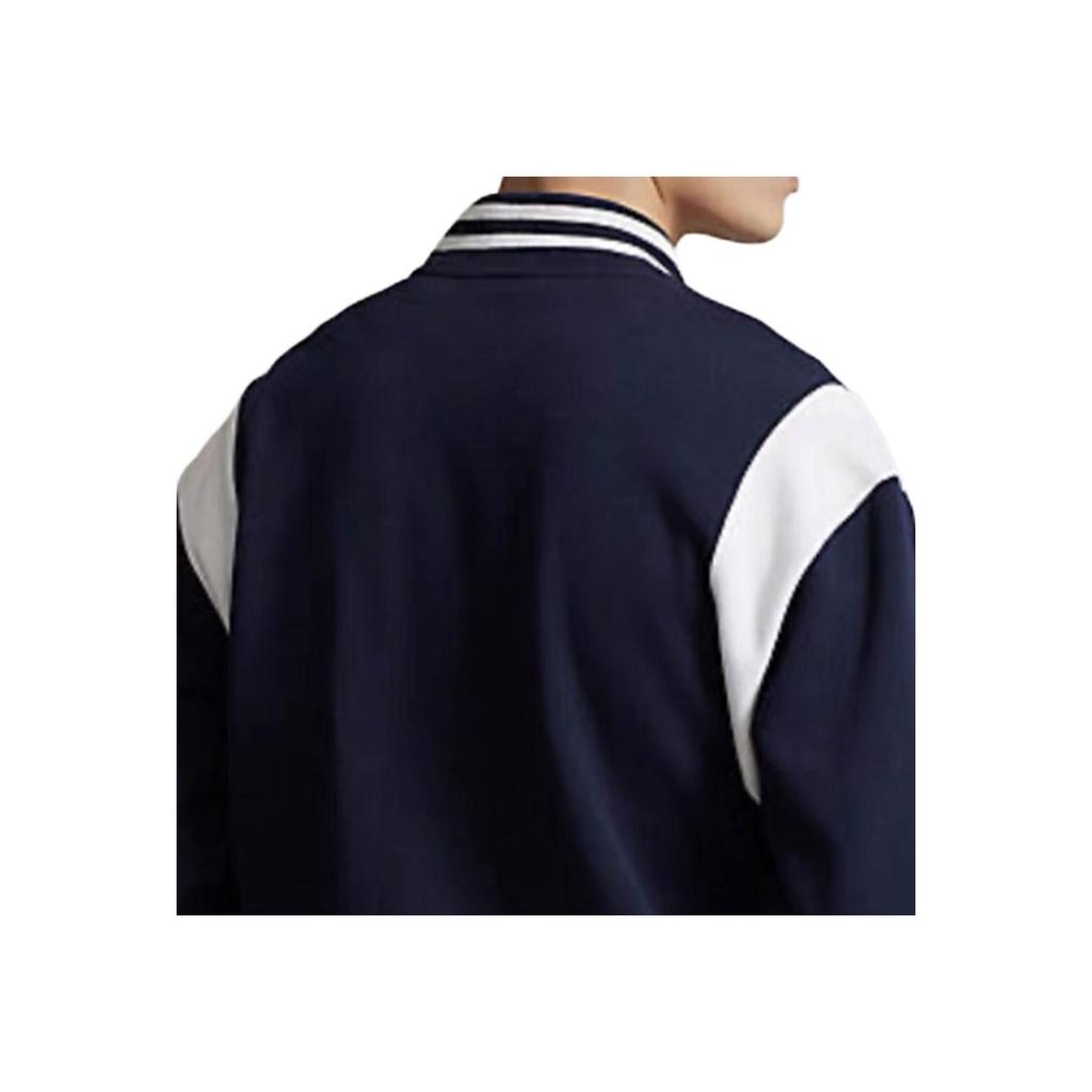 Polo Ralph Lauren FW23 Striped Pattern Printed Single-Breasted Casual Long Sleeve Jacket Men Jackets Dark-Blue 710900585-001